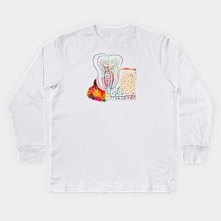 Tooth anatomy Kids Long Sleeve T-Shirt